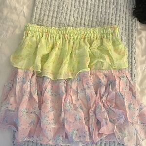 Ruffle mini skirt